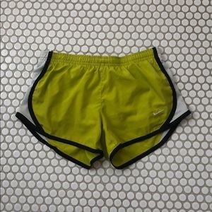NIKE green girls shorts